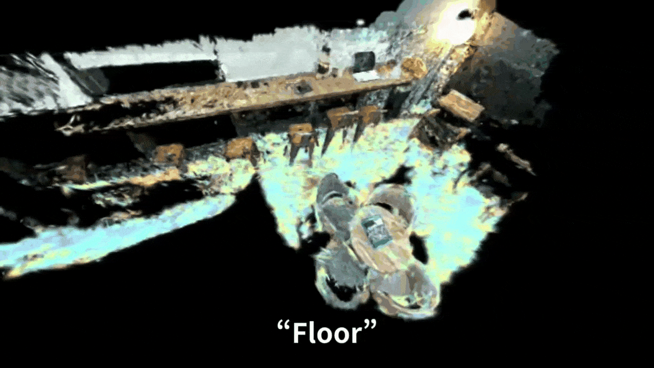 LangSplat chair query result